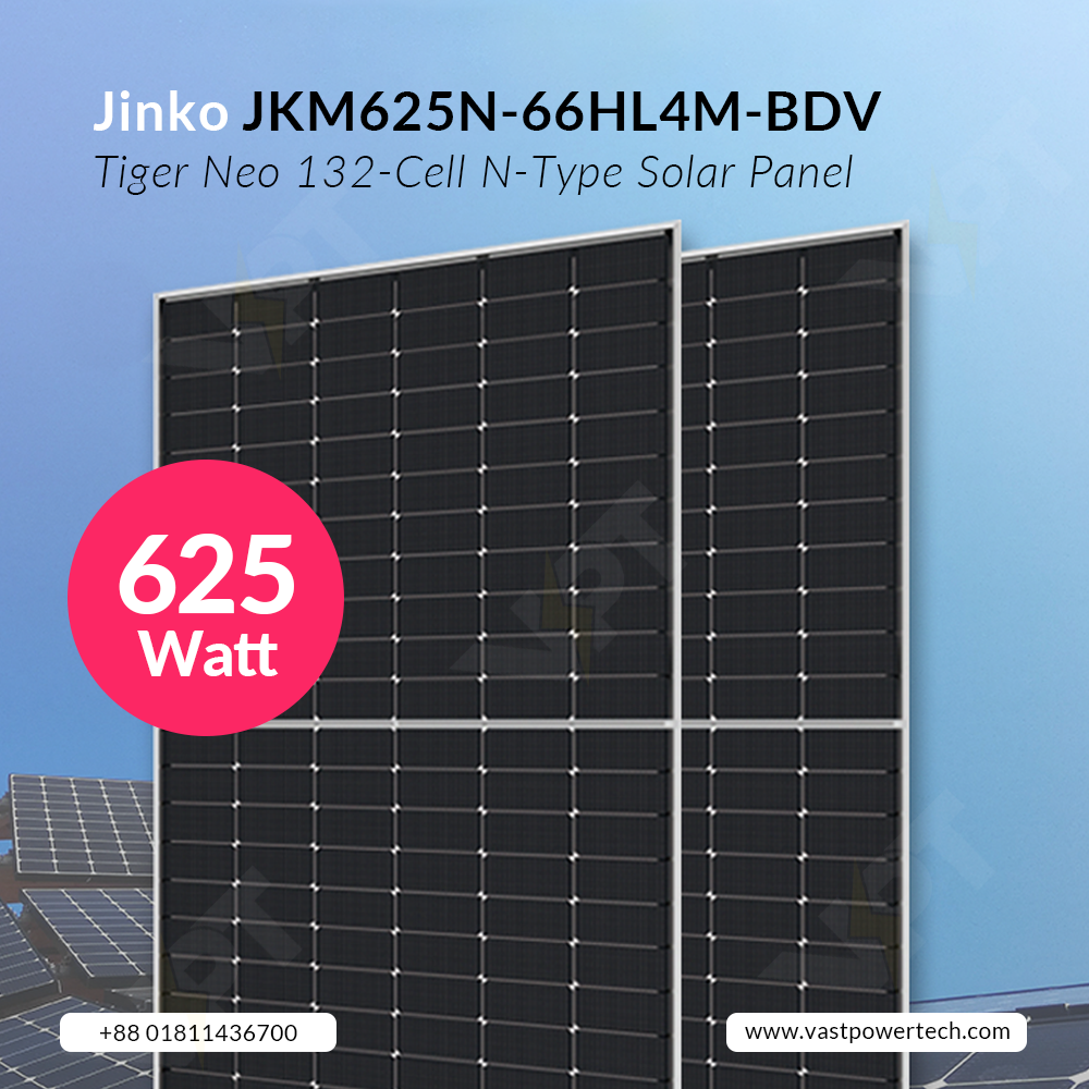 jinko tiger neo high efficiency 132 cell n type solar panel